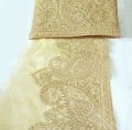 FASHION! ONE Gaz/ FANCY EMBROIDERED WIDE PATCH LACE FOR WOMEN CLOTHES/ SIZE ( 7.5inch). 
