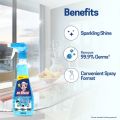 Mr. Brasso Glass & Household Cleaner Spray 350ml with Ultra Shine Formula for TV, Electronics, Fridge, Laminated Furniture, Mirror, Car Windshield. 