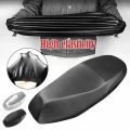 Black Motorcycle Seat Cover Waterproof Dustproof Sunscreen Scooter Cushion Non-slip Breathable Seat Protector.