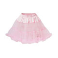 Women Girls Ruffled Short Petticoat Solid Fluffy Bubble Tutu Skirt Puffy Half Slip Prom Crinoline Underskirt No Hoop.