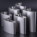 1-10oz Stainless Steel Hip Flask Wine Whisky Pot Bottle For Men Portable Drinker Alcohol Container Pocket Wine Bottle Screw Cap.