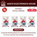 LG Washing Machine Discaling Powder For Top Load And Front Load | LG Descaler | Suitable For All Brands | Pack of 4(4x100g). 