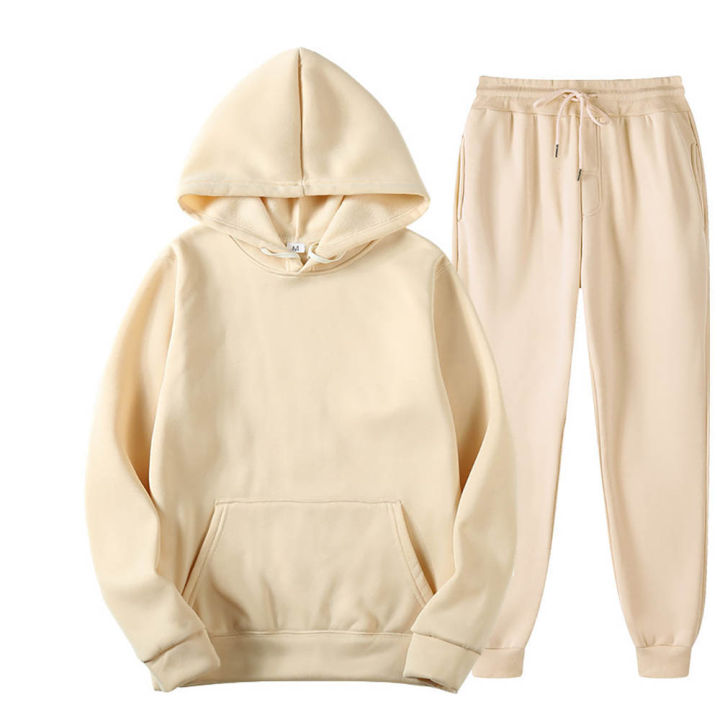 Men's Tracksuit Hooded Sweatshirts and Jogger Pants High Quality Male Daily Casual Sports Hoodie Jogging Suit