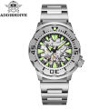ADDIESDIVE luxury men's skeleton automatic watch sapphire glass BGW9 luminous diver's watch 200m men analog mechanical watches. 