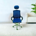 (FP-M-23-Ss) Executive office chair V-mash Blue Revolving Chair with Headrest Chair.