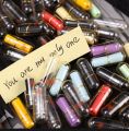 Love Message Letter Capsule - Love Message In Mini Capsules - Cute Gift for Girls and Boys for Valentines Day, Birthday, Wedding - Pack of 10/50. 