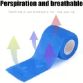 3Pcs Portable Elastic Self-adhesive Bandage, Breathable Sports Non-woven Wrap Finger Tape For Wrist Ankle Elbow Shoulder. 