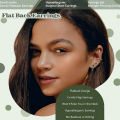 2Pcs Dainty Stainless Steel Flat Back Stud Earrings for Women, Trendy Cartilage Earrings Small Huggie Hoop Earrings Jewelry.