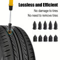 PKWKS New Car Tire Repair Kit Puncture Plug Tools Tyre Puncture Emergency for Tire Strips Stirring Glue Repair Tool Kit.