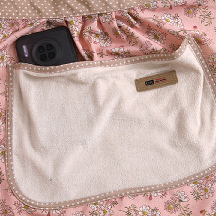 1%20Piece%20For%20Women's%20Floral%20Home%20Apron%20With%20Pocket,%20Adjustable%20Apron%20For%20Kitchen,%20Cooking,%20Baking,%20Grilling,%20Chef's%20Apron%20-%20Image%203