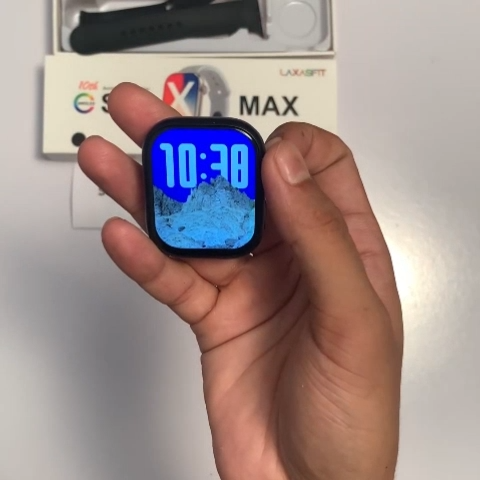 S10 Max Laxasfit Smart Watch 2.29 Inch AMOLED Display NFC Bluetooth Call Wireless Charging