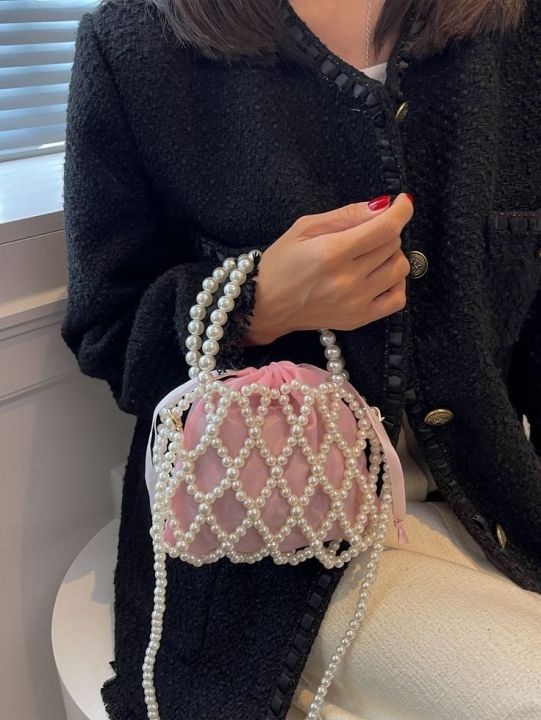 pearl beaded bag