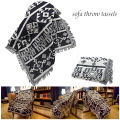 90x90cm Bohemian Plaid Blanket with Tassel for Sofa Bed Decorative Blankets Cotton Sofa Cover Throw Blanket. 