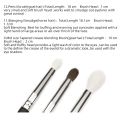 ONE ORCHID 3 Pcs Goat Horse Hair Tapered Crease Blending Brush Eyeshadow Make Up Cosmetic Kit Maquiagem Smudge Eye Makeup Brush. 