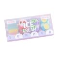 1-2 Set Lytwtw's Cartoon Cute Kawaii Ice Cream Rubber Mini Eraser Set For Kids Novelty Stationery Office School Supplies. 