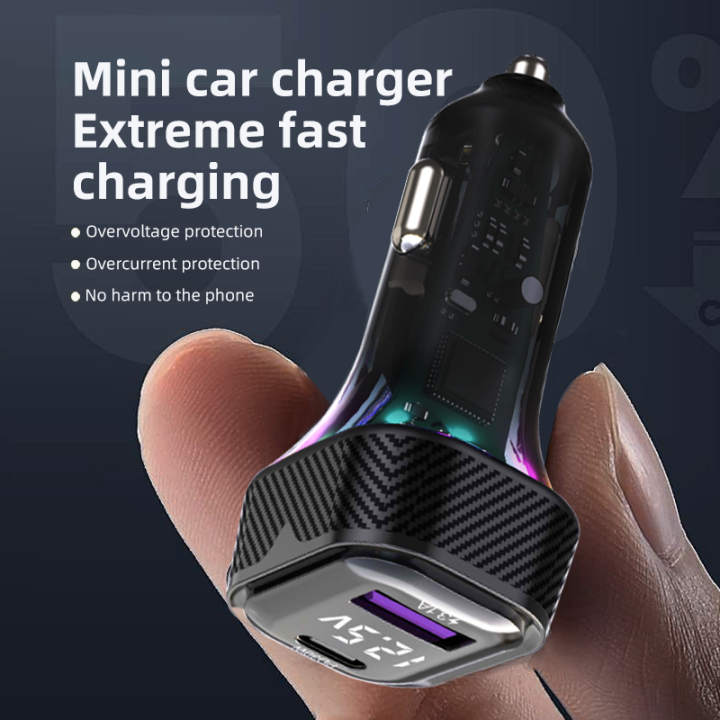 PD%2030W%20Car%20Charging%20USB%20Type%20C%20Fast%20Charge%20Adapter%20Portable%20For%20Ipone%20Huawei%20Sangsung%2012V%2024V%20Car%20Charger%207%20Color%20Adapter%20-%20Image%205