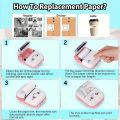Portable Wireless Mini Thermal Printer - Multi-Function, Cute Design, Print Worksheets, Labels, Photos & Text, for Travel, Home. 