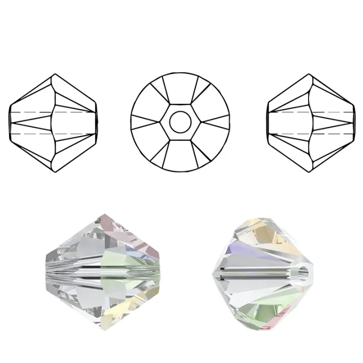 100pcs%204mm%20Shiny%20Bicone%20beads%20Crystal%20Beads%20charms%205238%20Loose%20Spacer%20Beads%20Glass%20jewelry%20beads%20for%20DIY%20Jewelry%20Making%2036%20colors%20-%20Image%202