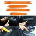 1x4 PCs hard unpacking console removing tool deep orange ABS plastic. 