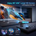 PROJECTOR HY320 Mini Newly Native 720P Android 11 4K Projector 300ANSI Wifi6 BT5.0 Cinema Outdoor Portable 180° Rotable Projector. 