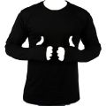 Thumb Hole Man Tshirt for gum and other sports Long Sleeve Hand T-Shirts. 