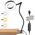 LED Reading Light with Clamp 3 Color & 10 Brightness Desk Lamp Flexible Gooseneck Book Lamp Eye Protection Reading Night Light. 