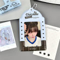 2pcs PVC 3 Inch Photocard Holder  Idol Photo Protector Card Case Display Pendant. 