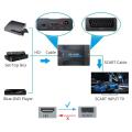 SCART to HDMI / HDMI to SCART Bi-Directional Video Converter 1080P HD Audio Video Adapter for DVD, TV, Set-Top Box, Game Console.