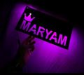 Customized name wall frame neon led Lights personalized name light decoration frame. 