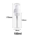 2Pcs 30ml 50ml 60ml 100ml Plastic Foam Pump Bottle Empty Face Eyelashes Cosmetic Bottle Cleaner Soap Dispenser Foam Bottle.
