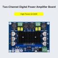 TPA3116 D2 DC 12V 24V 120W*2 Digital Audio High Power Amplifier Board Dual-channel Stereo High Power Subwoofer Board Kit XH-M543. 