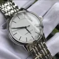 New Stainless Steel Watch Chain Quartz Analog Luxury Wrist Watches For Men Gents Boys Black White. 