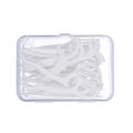 50 plastic dental floss sticks in square box. 