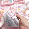 10/100Pcs Kawaii Stickers PET Pattern Cartoon Scrapbooking Cute Sticker DIY Handbook Stickers Decoration Stationery Supplies. 
