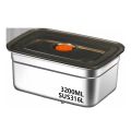High Quality Stainless Steel Camping Lunch Box Sealed Refrigerator Freezer Storage Box Leak-proof Microwave Suitable Bento Box. 
