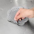 Flower Shape Silicone Floor Drain Cover Mesh Sink Strainer Anti-blocking Hair Clean Up Waste Catcher Kitchen Bathroom Accessory. 