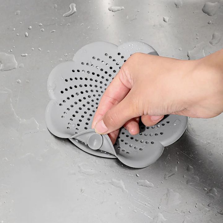 Flower%20Shape%20Silicone%20Floor%20Drain%20Cover%20Mesh%20Sink%20Strainer%20Anti-blocking%20Hair%20Clean%20Up%20Waste%20Catcher%20Kitchen%20Bathroom%20Accessory%20-%20Image%202