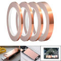 20M double-sided conductive copper foil tape, high-temperature resistant snail shaped EMI shielding DIY circuit repair tape. 