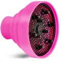 Collapsible Hair Dryer Diffuser Attachment Foldable Portable Blow Dryer Diffuser Pink Professional Hair Styling Tools. 