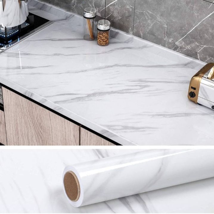White%20Marble%20Wallpaper%201%20miter%20Peel%20and%20Stick%20Countertops%20for%20Kitchen%20Waterproof%20Vinyl%20Countertop%20Contact%20Paper%20for%20Desk%20Cover%20Dresser%20Top%20Counter%20Top%20Covering%20Table%20Sticker%20-%20Image%202