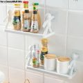 Multipurpose Plastic Bathroom Rack Human Doll Shape Kitchen Bathroom Shelf Wall Holder Storage Box Strong Adhesive Sticker Shower Rack Shelf(Pack of 1, 10X5X4 cm, White). 