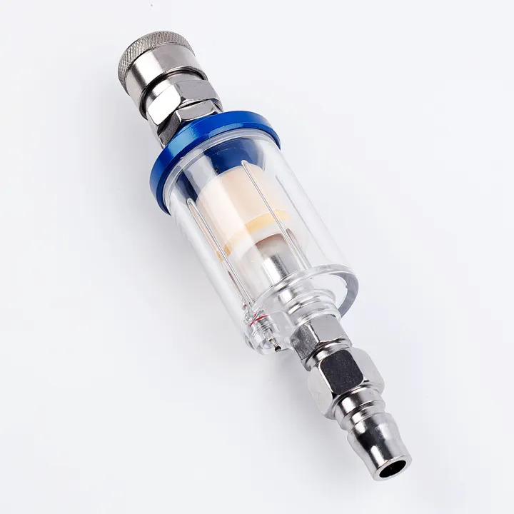 Air Oil Water Separator Filter Kit 1/4‘’ Thread With Moisture Trap ...