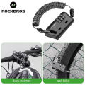 ROCKBROS Helmet Lock Antitheft Mini Bicycle Lock 3 Digit Password Lock Ultralight Flexible Bike Lock Motorcycle Helmet Lock Part. 