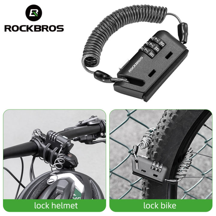 ROCKBROS%20Helmet%20Lock%20Antitheft%20Mini%20Bicycle%20Lock%203%20Digit%20Password%20Lock%20Ultralight%20Flexible%20Bike%20Lock%20Motorcycle%20Helmet%20Lock%20Part%20-%20Image%202