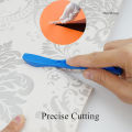 3Pcs Wrapping Paper Cutter Gift Wrap Film Cutter Safety Paper Cutting Tool for Window Tint Car Wrap Craft Making. 