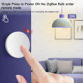 Ewelink Zigbee Smart Push Button Wireless Switch Include Battery Remote Control Automation Scenario Switch work with Zigbee2MQTT. 