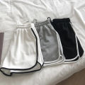 Women Striped Casual Shorts Korean Harajuku Loose All Match Sports Shorts Summer Fashion Simple Yoga Thin Mini Shorts Female. 