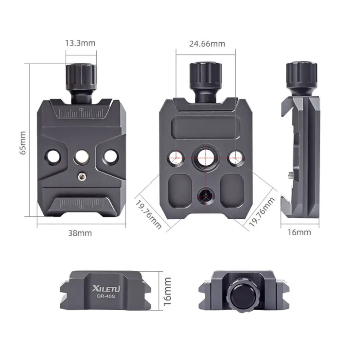 Aluminum%20Alloy%20Quick%20Release%20QR%20Plate%20Clamp%20with%20Arca%20QR%20Plate%20Slot%203/8-inch%20&%201/4-inch%20Screw%20Hole%20for%20%20RS2/RSC2/RS3%20QR%20Plate%20-%20Image%202