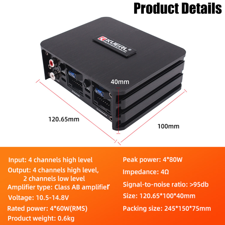 Class%20AB%204*60W%20Car%20Power%20Amplifier%20Non-Destructive%20Installation%20DSP%20Car%20Audio%20Speaker%20For%20Android%20Large%20Screen%20Dedicated%20Amp%20-%20Image%204