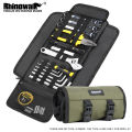 Rhinowalk Motorcycle Tool  Bag Roll Toolkit Saddle Bag Portable Repair Kit Storage Pouch Universal Large Capacity Side Tool Bag. 